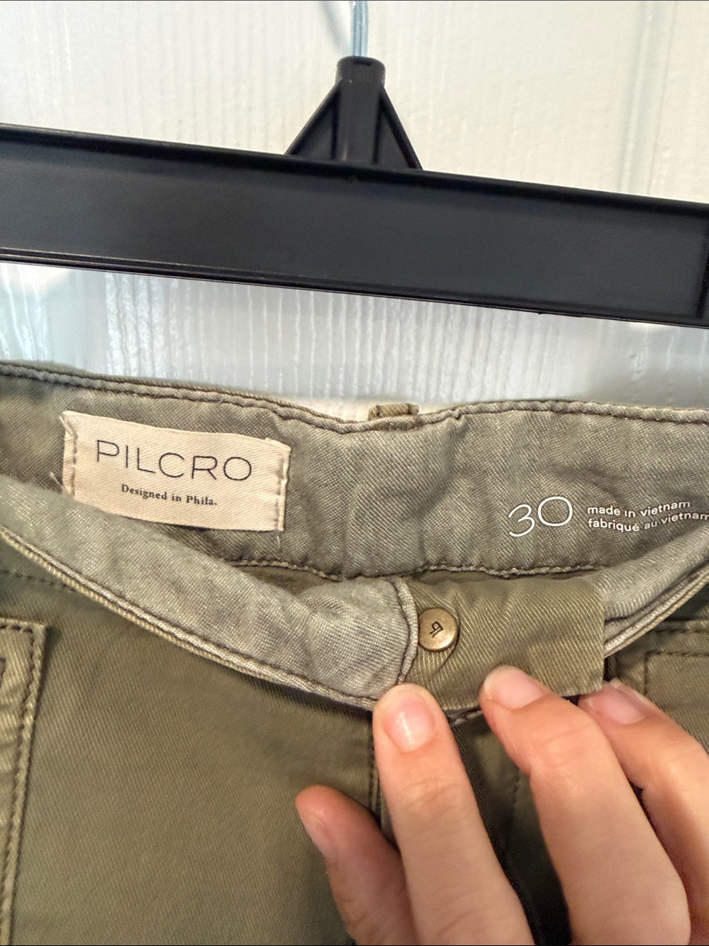 Pilcro women’s Olive Green Utility Pants - Picture 3 of 3